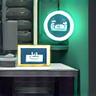 Illustration of a laptop and a comfortable chair, symbolizing an optimized remote work setup.